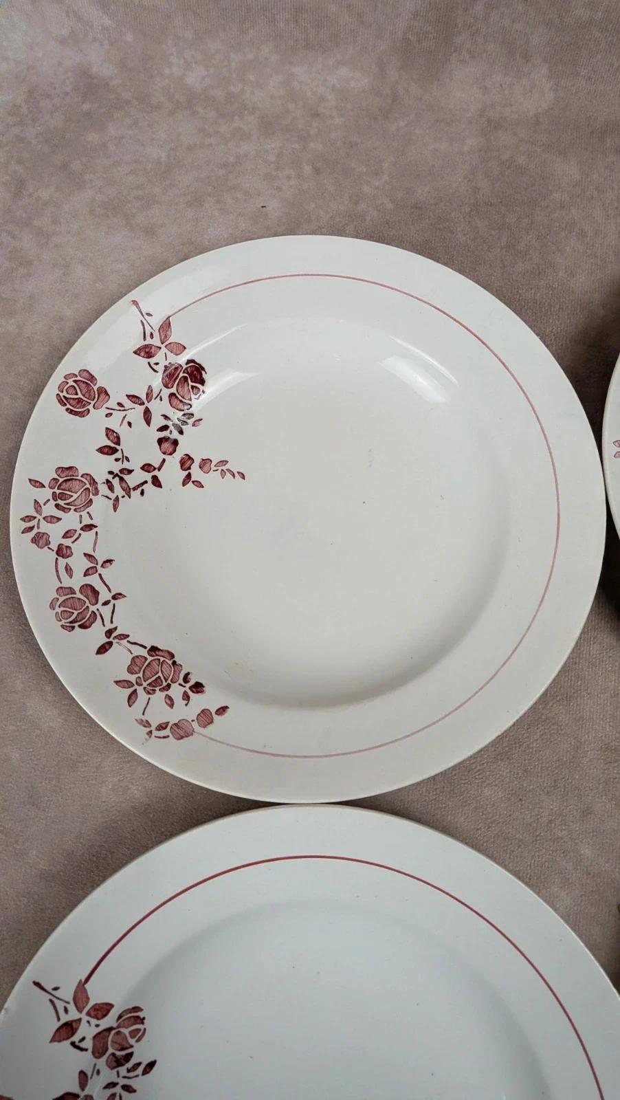 Lot de 4 assiettes creuses Saint-amand modèle Marcel