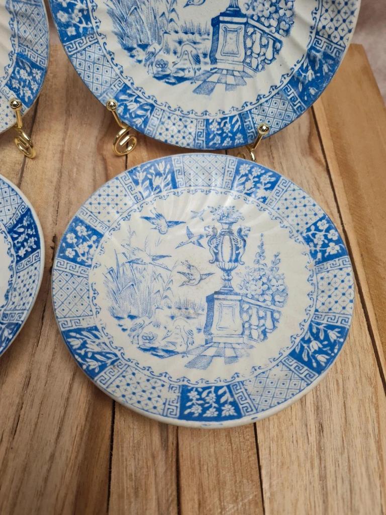 Coupelles Terre de fer L. Bertrand Bordeaux décor cigognes anciennes 💙