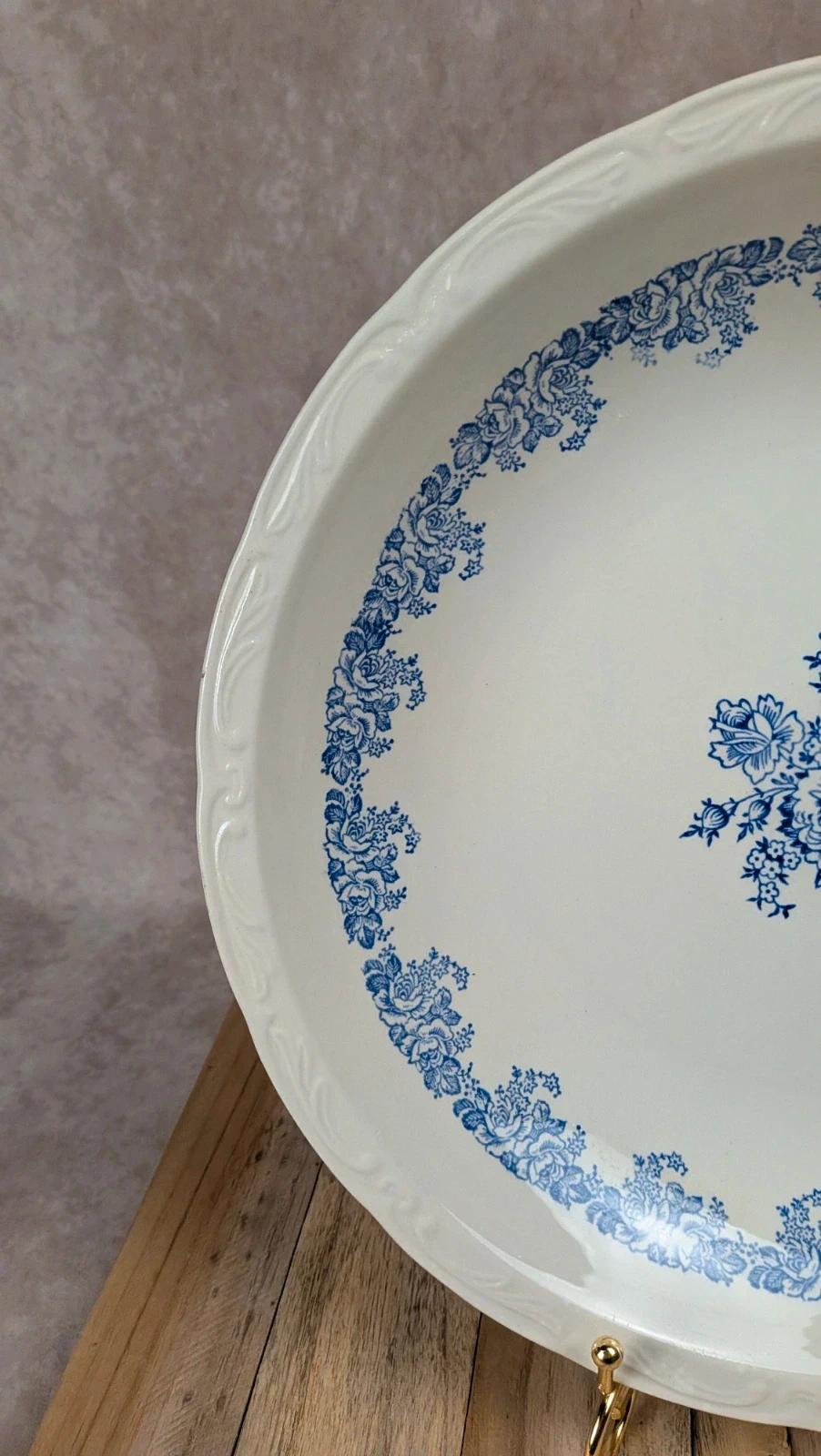 Plat rond Dijoin-sarreguemines modèle Clovis