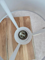 🌿 Duo de lampes vintage en porcelaine blanche – douille à baïonnette 🌿