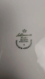 Lot de 2 assiettes à dessert Bavaria décor oiseaux & fleurs