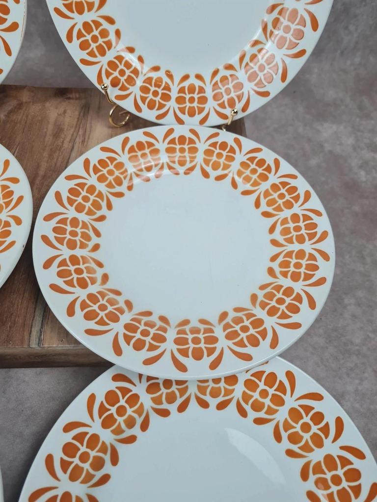 Lot de 6 assiettes semi-creuses Sarreguemines 🍊