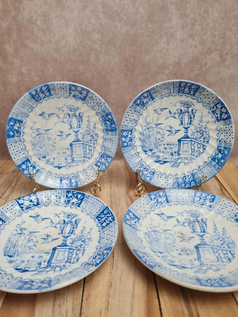 Coupelles Terre de fer L. Bertrand Bordeaux décor cigognes anciennes 💙