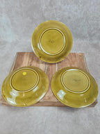 🍋 Lot de 3 assiettes creuses vintage Longchamp France