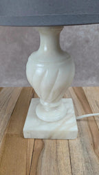 Lampe vintage en albâtre