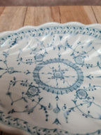 Ravier ancien anglais L. Straus & Sons – décor bleu Imperial