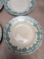 Lot de 4 assiettes creuses Terre de fer St Amand Argenton