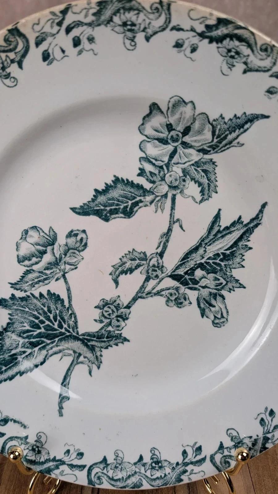 Ancienne assiette en terre de fer Saint - amand modèle “richelieu”