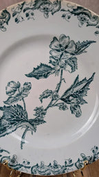 Ancienne assiette en terre de fer Saint - amand modèle “richelieu”