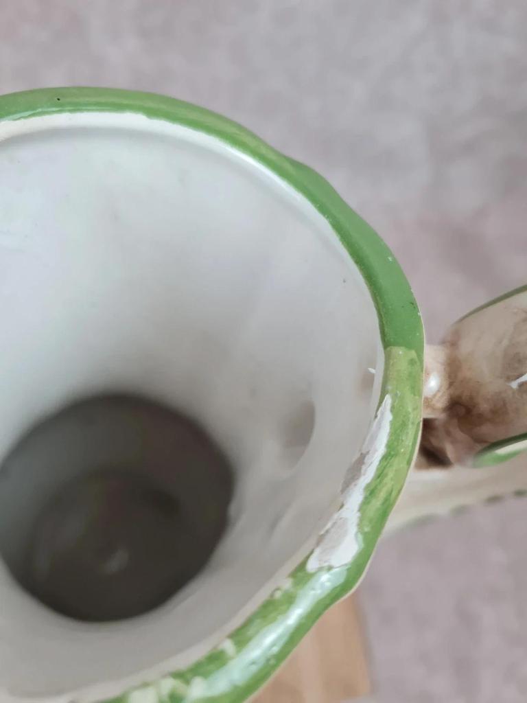 Ancienne cafetière en faïence fleurie 🎨🌸