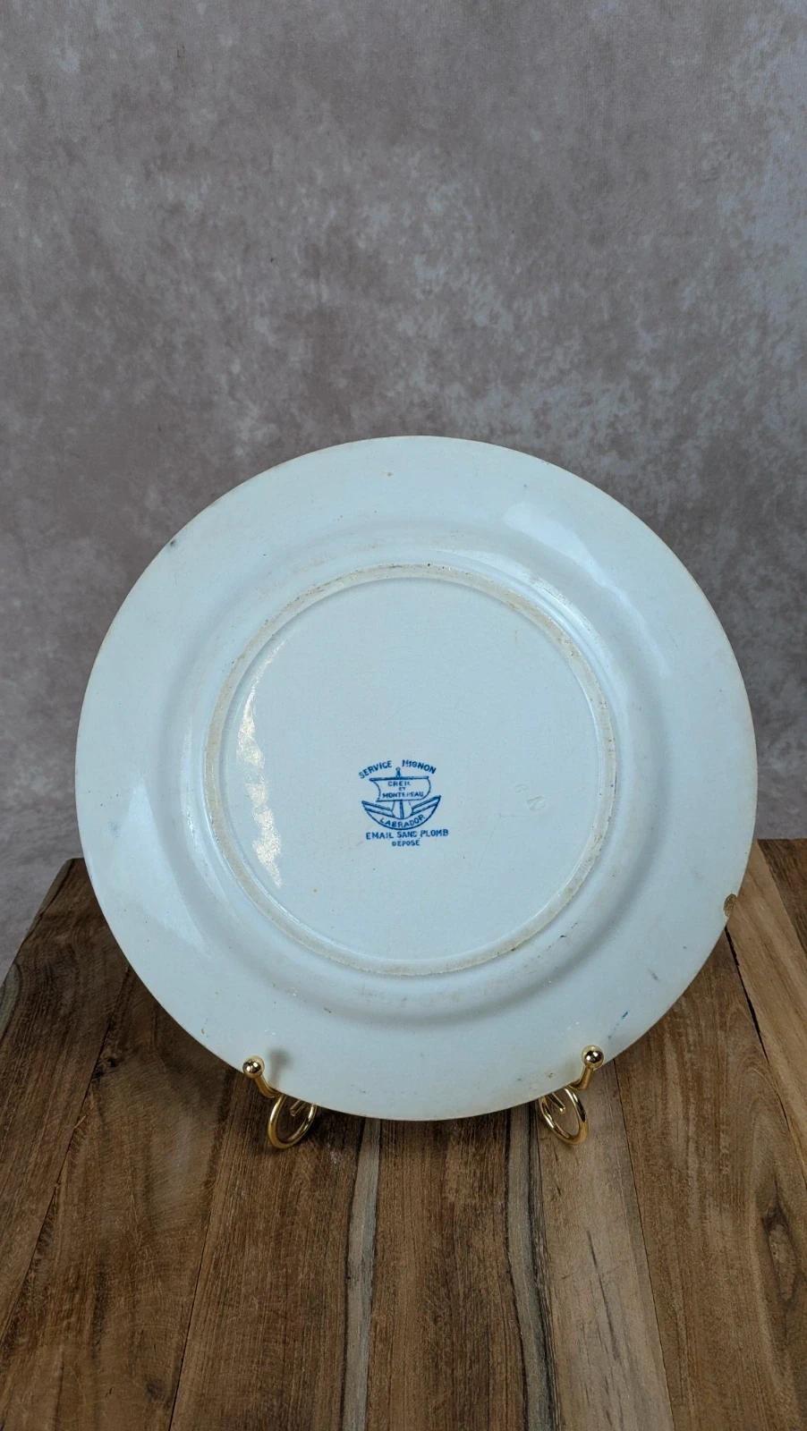 Assiette ancienne Creil & Montereau – modèle “mignon”