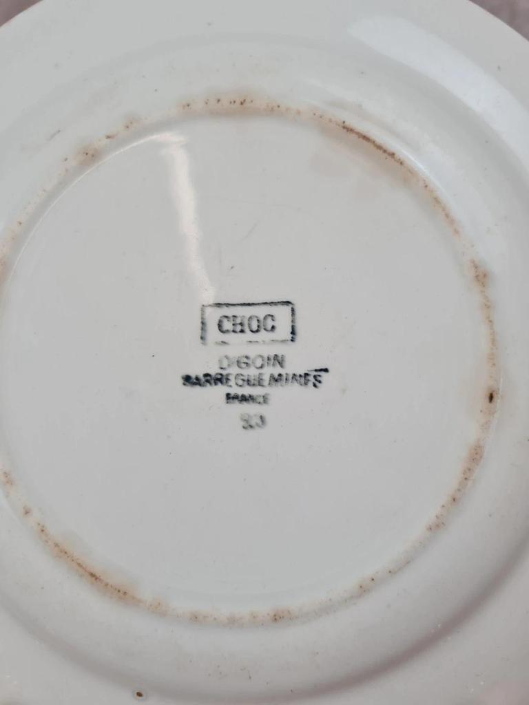 Assiette ancienne Digoin Sarreguemines – modèle Choc 1923