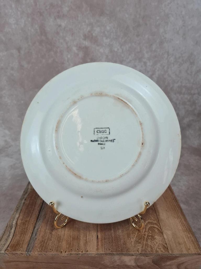Assiette ancienne Digoin Sarreguemines – modèle Choc 1923