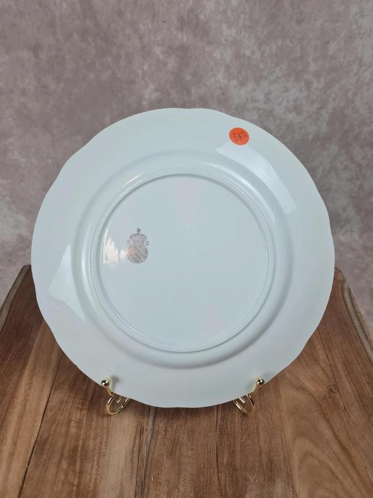 Assiette ancienne Kg Lunéville Badonvillers décor oiseaux