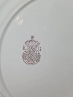 Assiette ancienne Kg Lunéville Badonvillers décor oiseaux