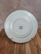 Assiette ancienne K&g Lunéville, décor bleu “serger Lundy” 💙