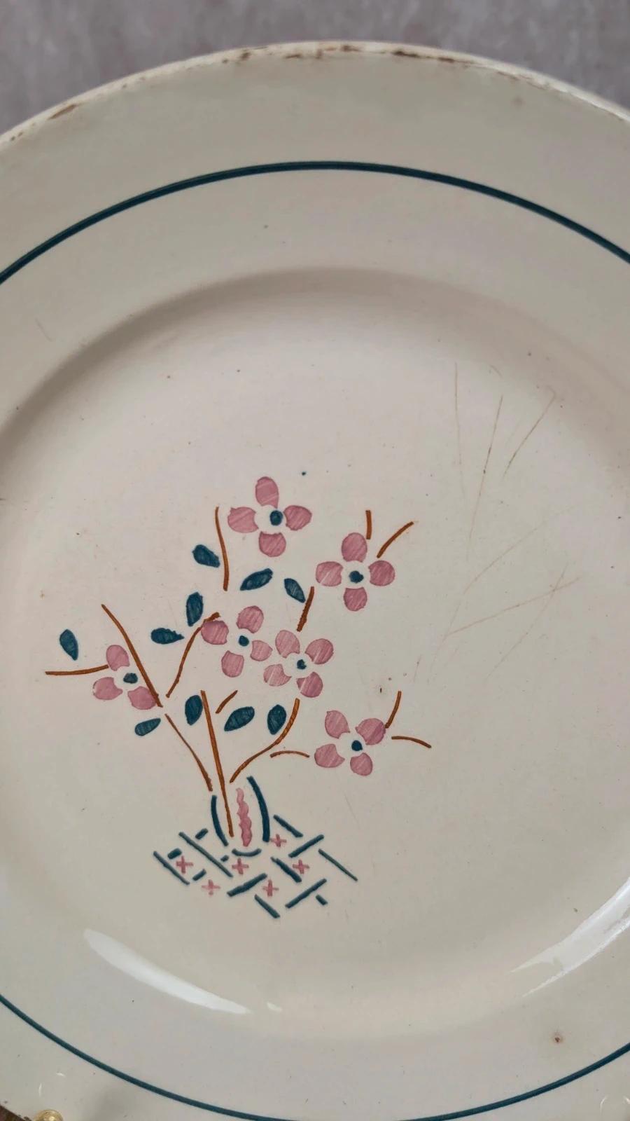 Assiette ancienne K&g Lunéville – modèle Lorraine