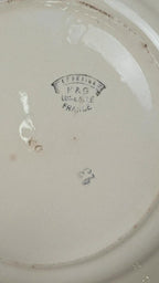 Assiette ancienne K&g Lunéville – modèle Lorraine