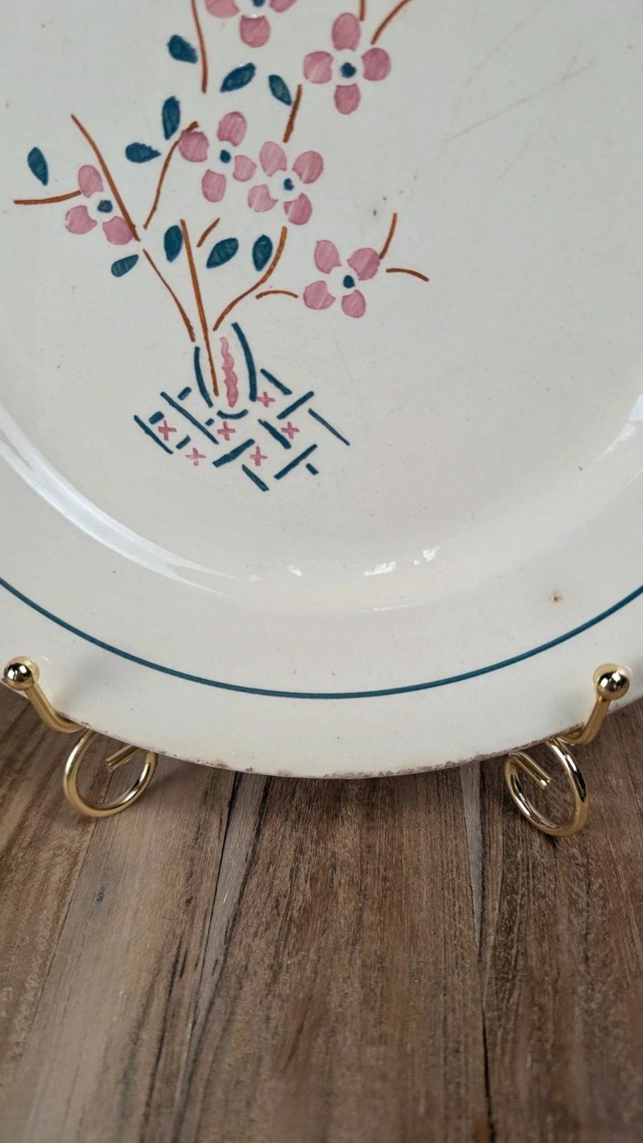 Assiette ancienne K&g Lunéville – modèle Lorraine