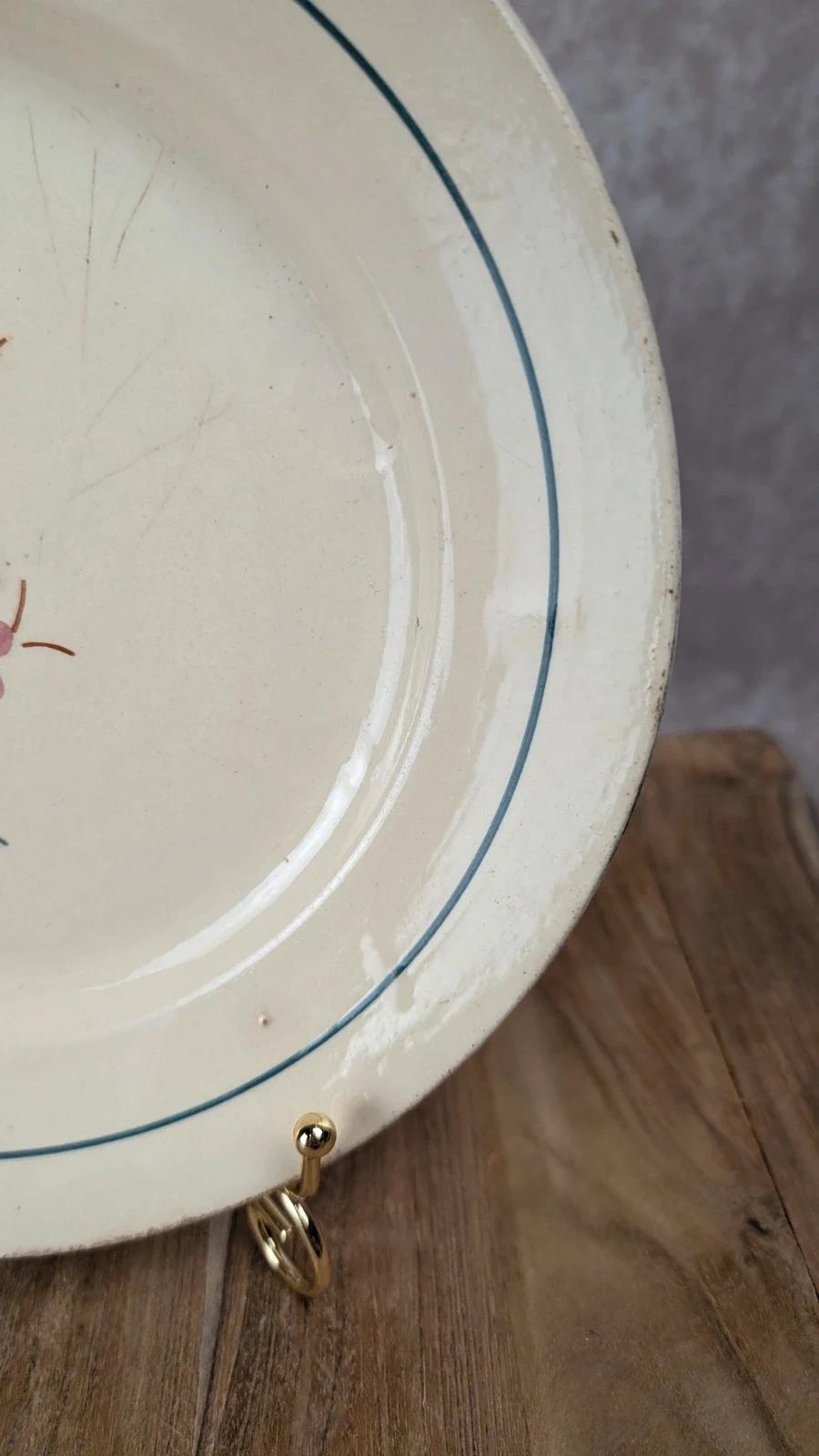 Assiette ancienne K&g Lunéville – modèle Lorraine