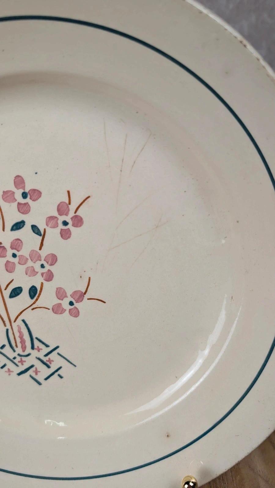 Assiette ancienne K&g Lunéville – modèle Lorraine