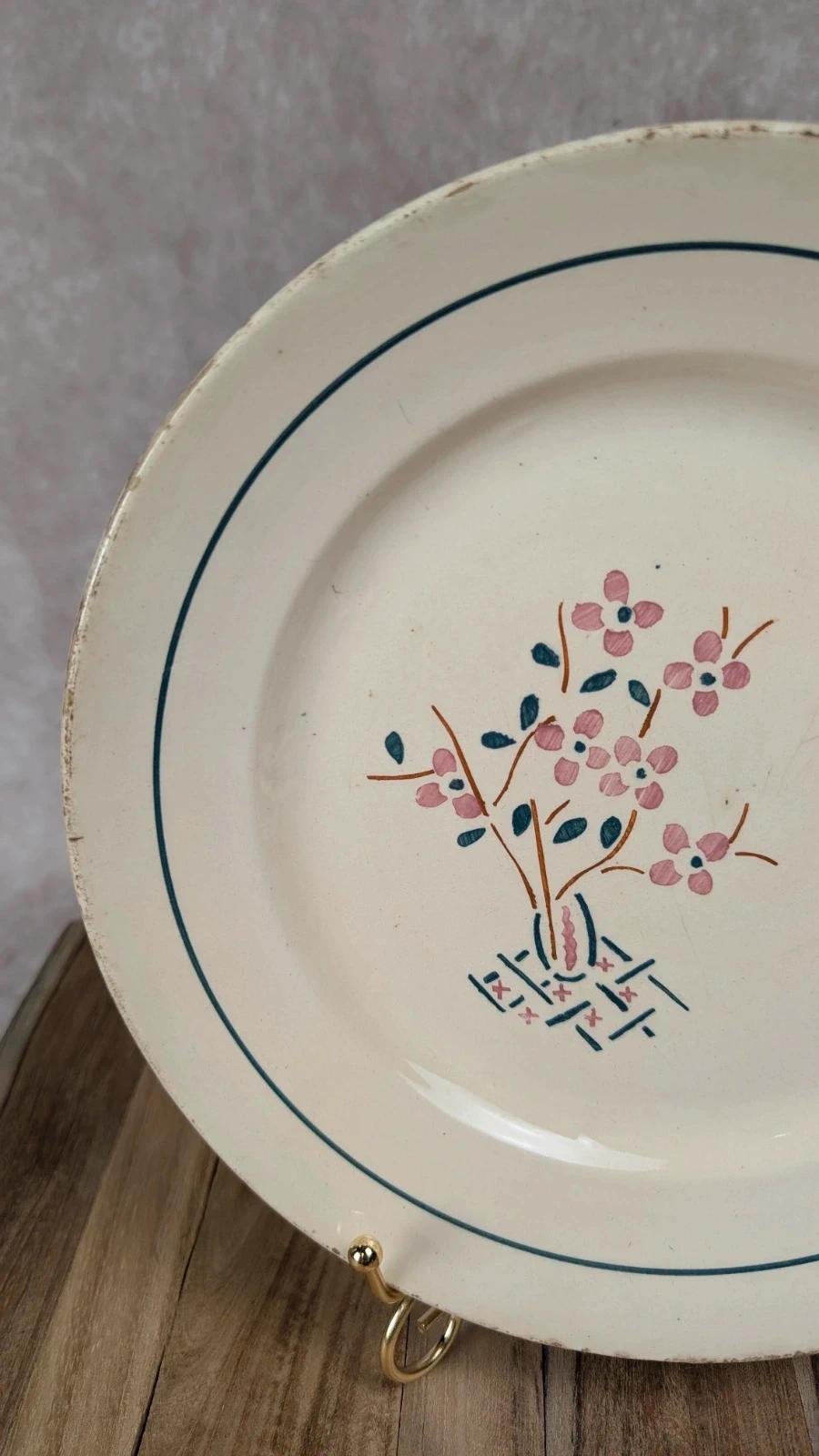 Assiette ancienne K&g Lunéville – modèle Lorraine