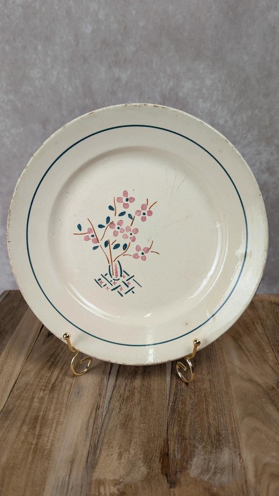 Assiette ancienne K&g Lunéville – modèle Lorraine