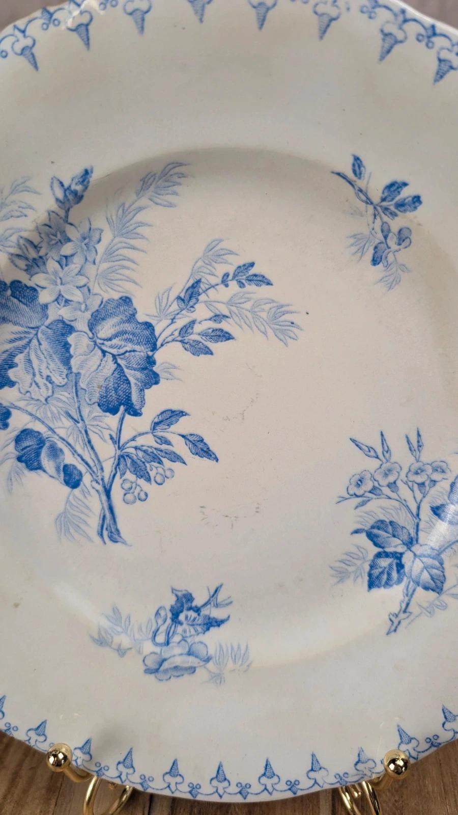 Assiette ancienne Sarreguemines – Modèle “flore”