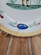 Assiette ancienne signée Hb Quimper – décor breton main