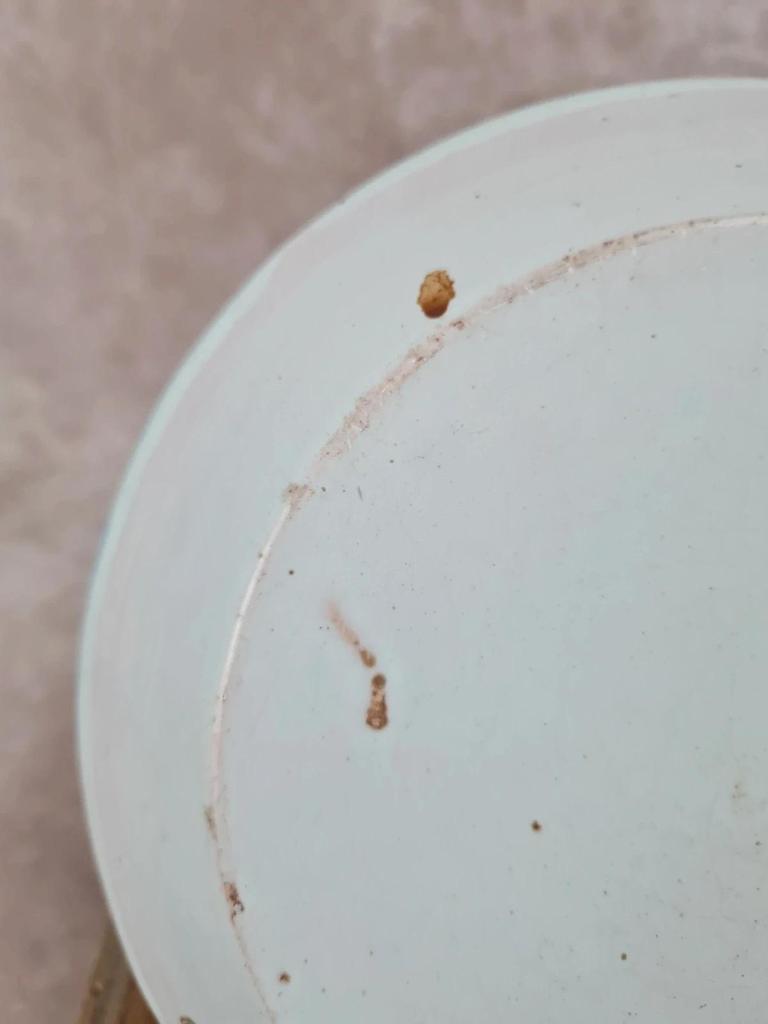 Assiette creuse ancienne décor japonisant pagode 🌿