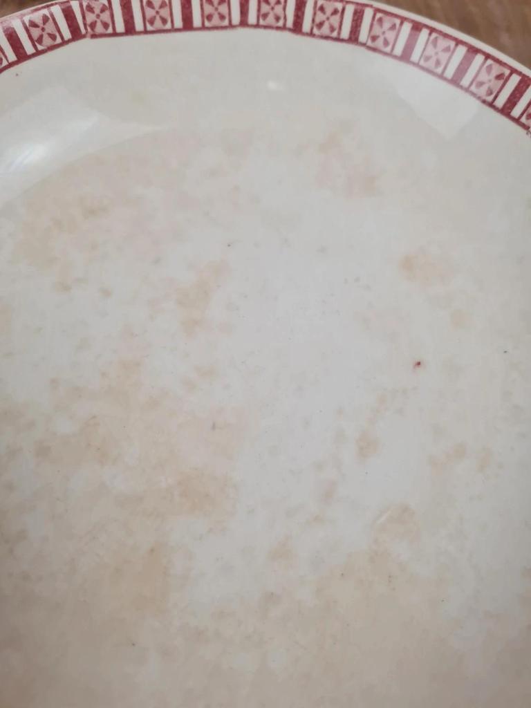 Assiette creuse ancienne Villeroy & Boch Mettlach – Modèle Blanca