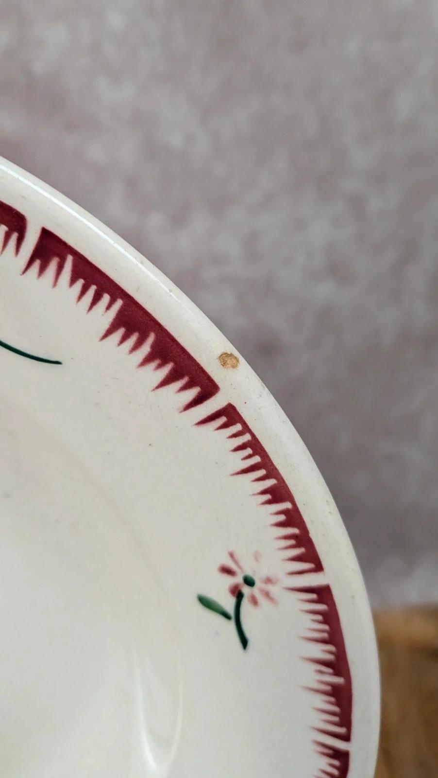 Assiette creuse vintage Sarreguemines – Modèle Domino