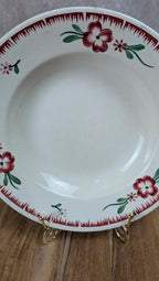 Assiette creuse vintage Sarreguemines – Modèle Domino