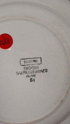 Assiette creuse vintage Sarreguemines – Modèle Domino