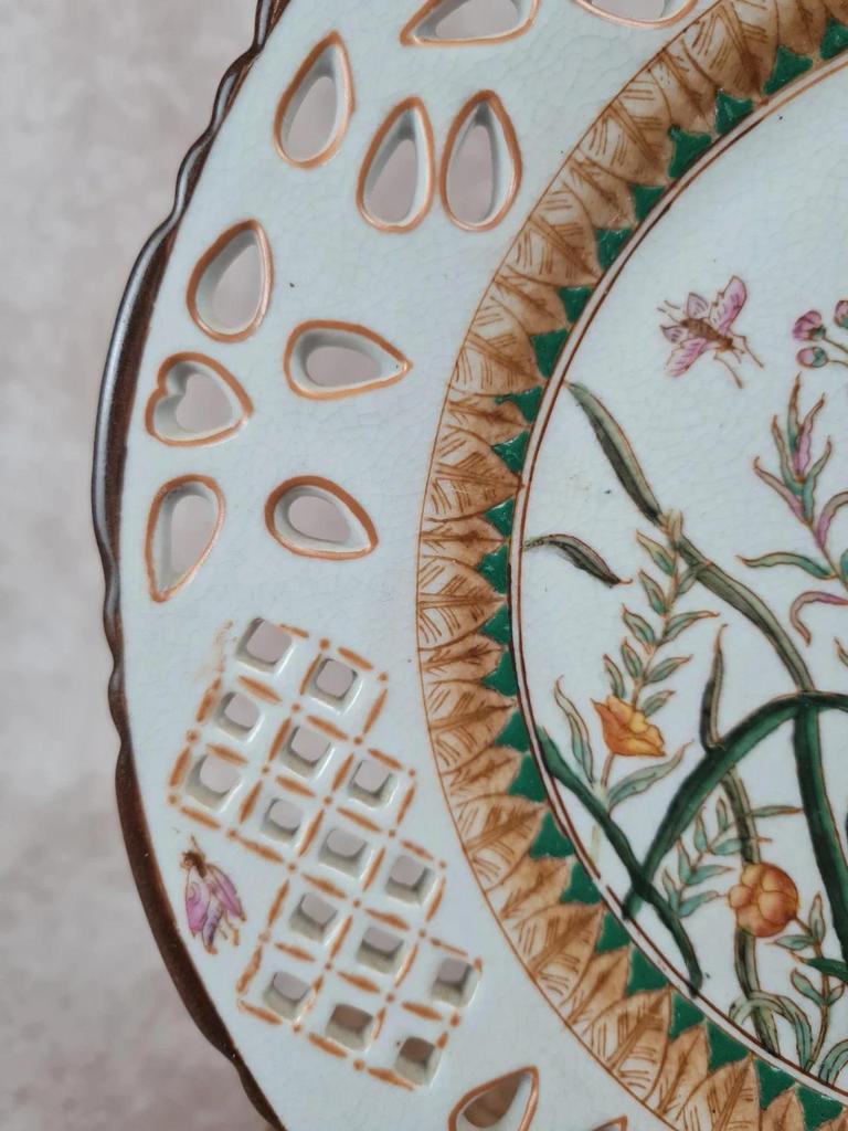 Assiette décorative ajourée style vintage Wong Lee 1895 🪻