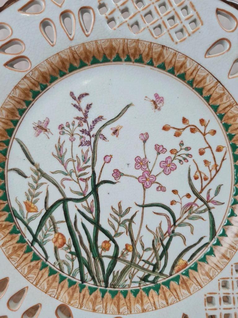 Assiette décorative ajourée style vintage Wong Lee 1895 🪻