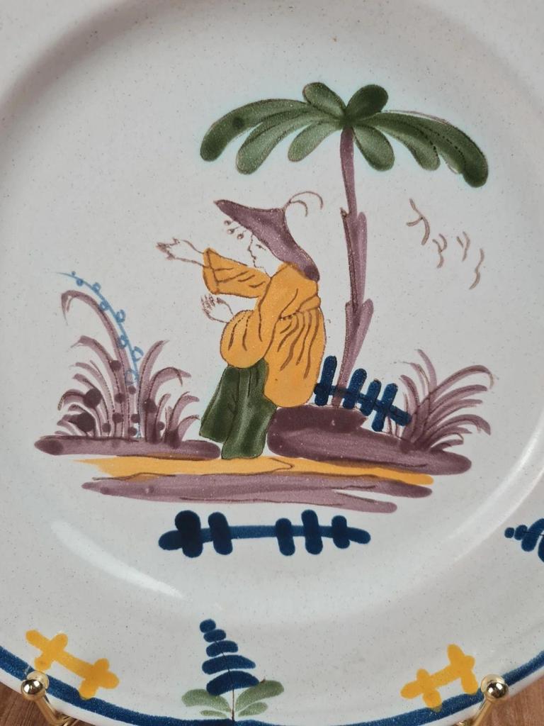 Assiette Faïencerie de Pornic