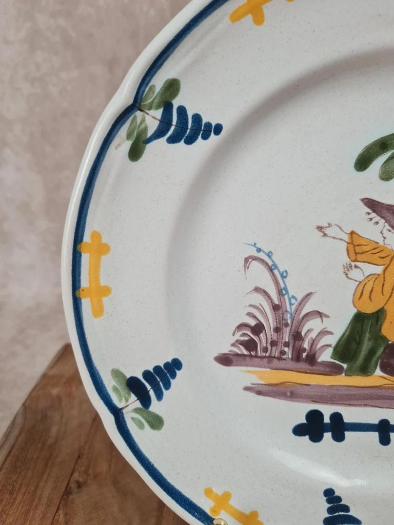 Assiette Faïencerie de Pornic