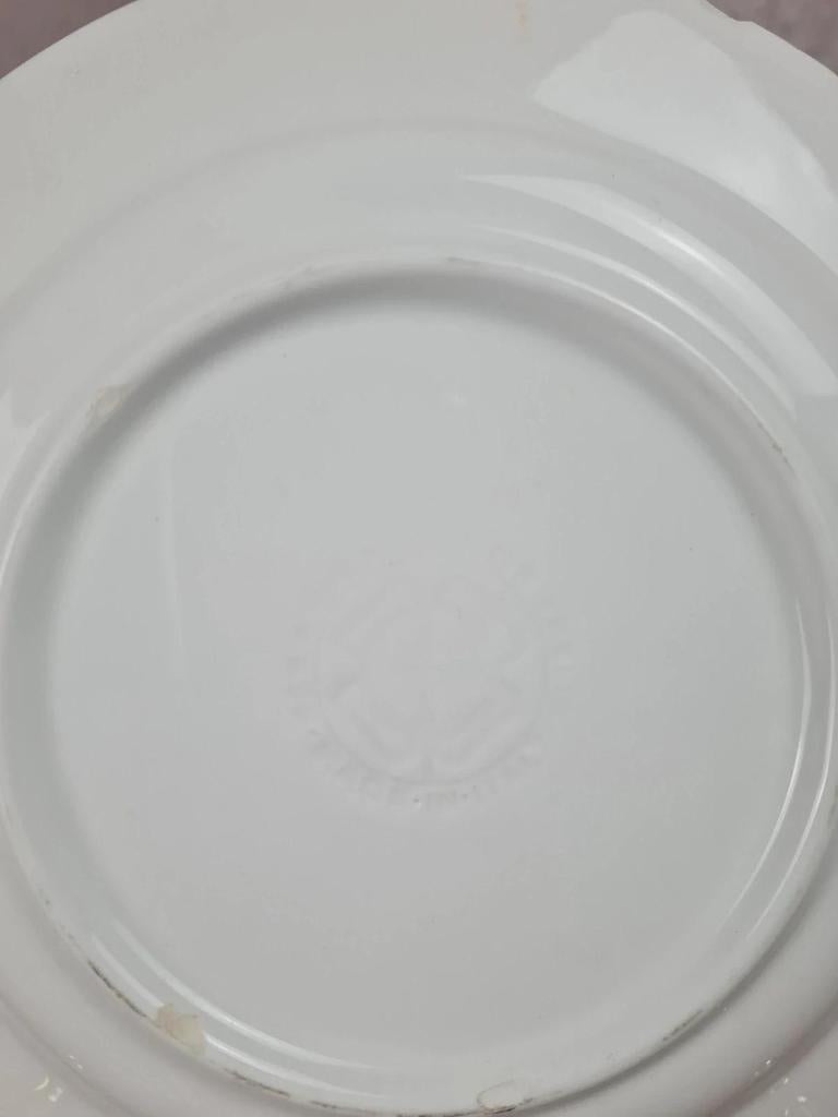 Assiette italienne vintage décor champêtre rose – Ceramica Quadrifoglio