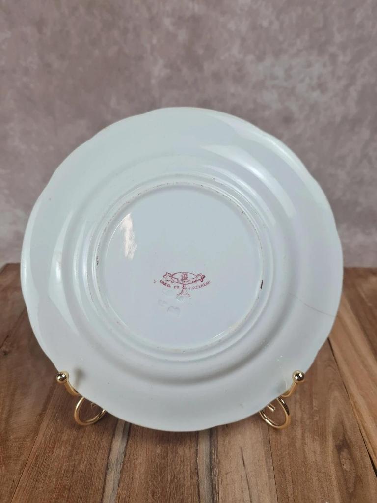Assiette parlante ancienne « Nos Domestiques » n°11 – Creil et Montereau
