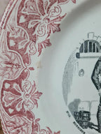 Assiette parlante ancienne « Nos Domestiques » n°11 – Creil et Montereau