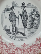 Assiette parlante ancienne « Nos Domestiques » n°11 – Creil et Montereau