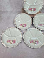 Assiettes compartimentées Gien vintage 🌸 Lot de 6