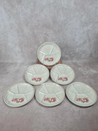 Assiettes compartimentées Gien vintage 🌸 Lot de 6