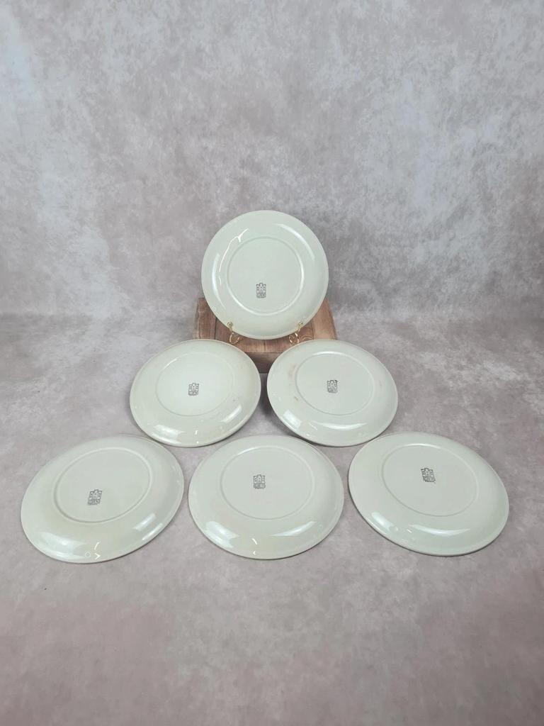 Assiettes compartimentées Gien vintage 🌸 Lot de 6