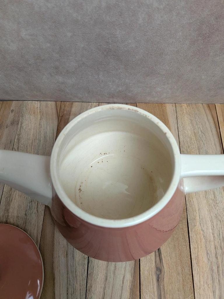 Théière vintage Villeroy & Boch Salam rose poudré