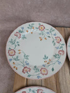 Lot de 5 assiettes plates Churchill Briar Rose – Faïence anglaise vintage