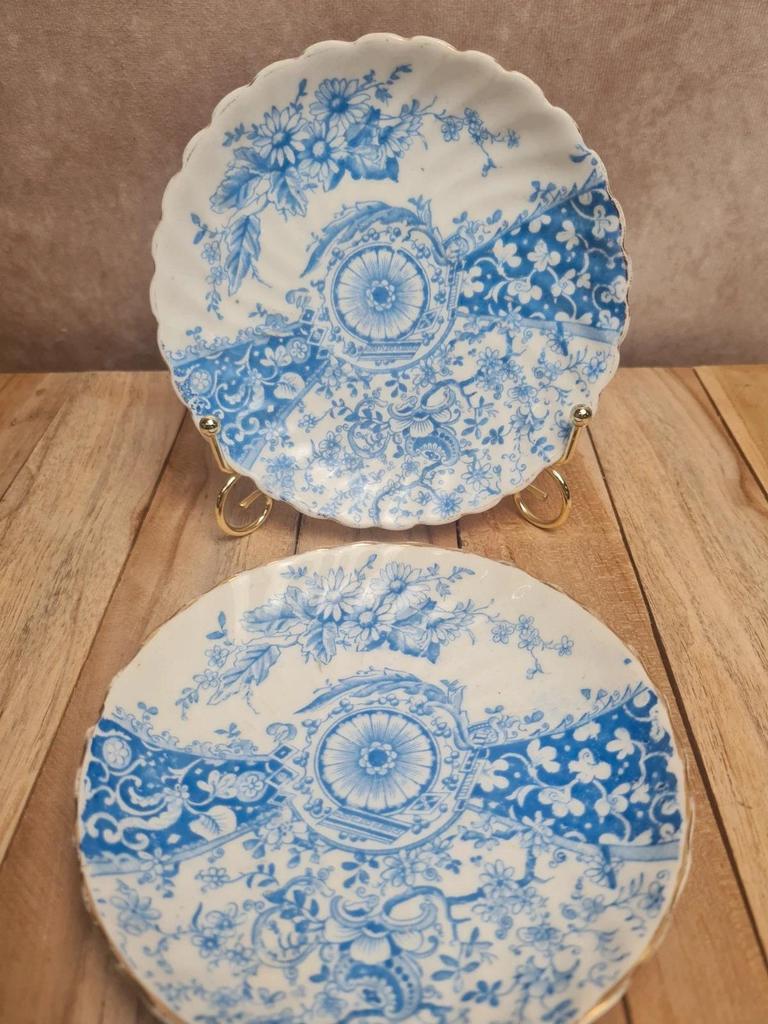 Lot de 2 coupelles anglaises T&k 🇬🇧 décor bleu – Registered Number 178785
