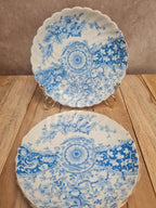 Lot de 2 coupelles anglaises T&k 🇬🇧 décor bleu – Registered Number 178785