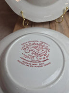 Lot de 4 assiettes creuses Enoch Wedgwood – Asiatic Pheasants – Faïence anglaise vintage